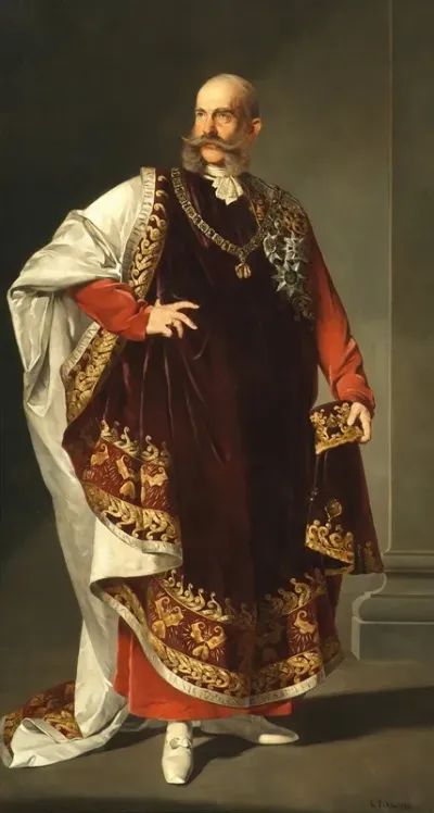 Kaiser Franz Joseph I Im Ornat Des Ordens Vom Goldenen Vlies