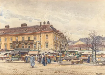 Kaiser Franz Joseph Uberquert Den Naschmarkt