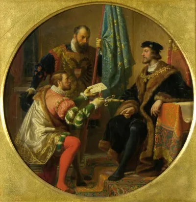 Kaiser Karl V Und Konig Franz I Bei Pavia 1525