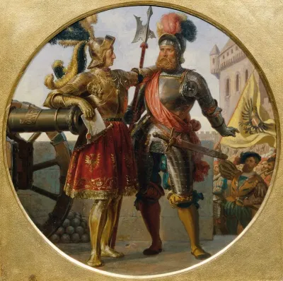Kaiser Maximilian I Und Georg Von Frundsberg