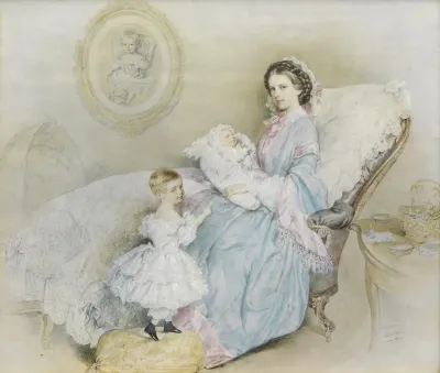 Kaiserin Elisabeth Mit Ihren Kindern
