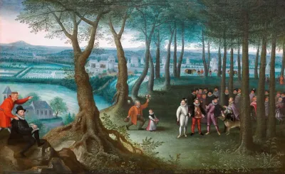Kaiserlicher Waldspaziergang Vor Dem Schloss Neugebaude