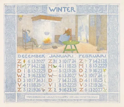 Kalender Voor 1903 1904 Van De Verzekering Maatschappij Holda In Amsterdam 2