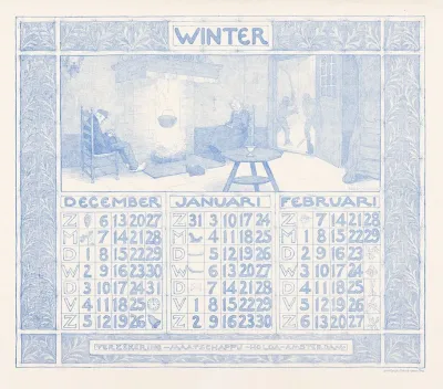 Kalender Voor 1903 1904 Van De Verzekering Maatschappij Holda In Amsterdam