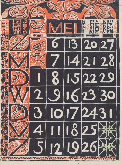 Kalenderblad Mei 1900