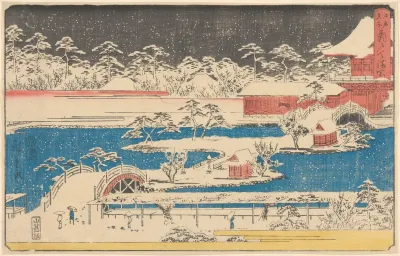 Kameido Temmaugu In Snow