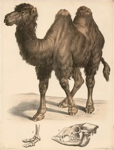Kamel Camelus Bactrianus A Schadel B Fussskelett