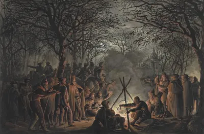 Kamp Van De Kozakken Buiten De Muiderpoort Te Amsterdam 1813