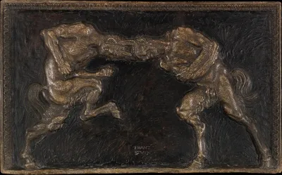 Kampfende Faune