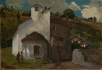 Kapelle In Einem Alpendorf
