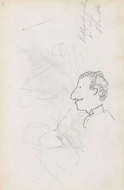 Karikatur Biljardspiller