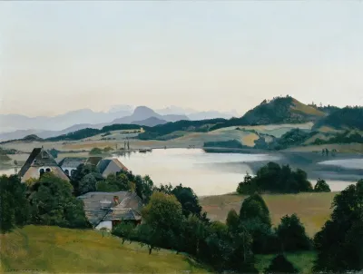 Karntner Landschaft Kraiger See Mit Ulrichsberg