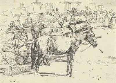 Karrengaule Auf Einem Marktplatz Im Ungarischen Szolnok