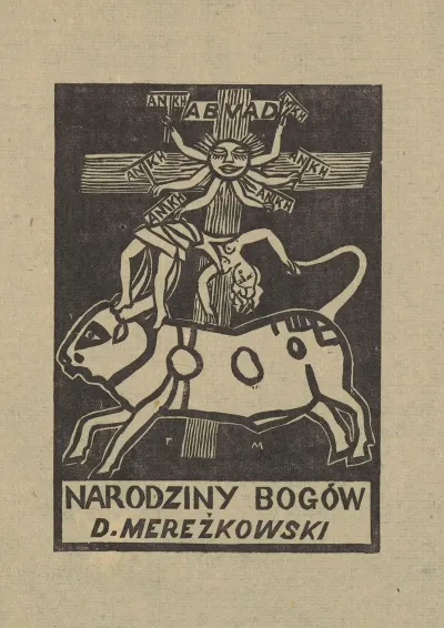 Karta Tytulowa Do Utworu D Merezkowskiego Narodziny Bogow