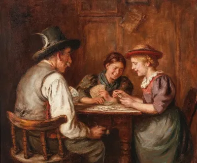 Kartenspielerinnen