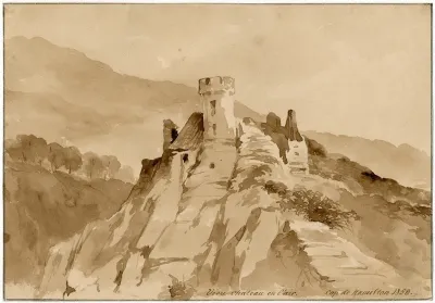 Kasteel Op Een Bergtop