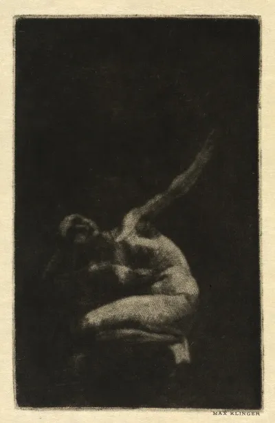 Kauernder Weiblicher Akt