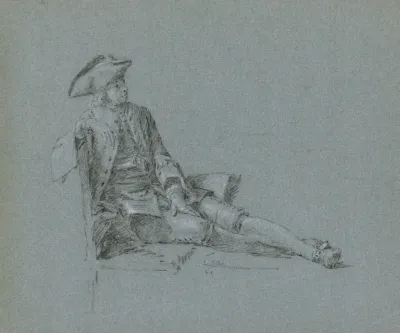 Kavalier Auf Einer Chaiselongue