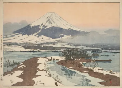 Kawaguchi Ko Fuji From Kawaguchi Lake