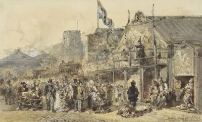 Kermis Te Leeuwarden De Oldenhove In Het Verschiet