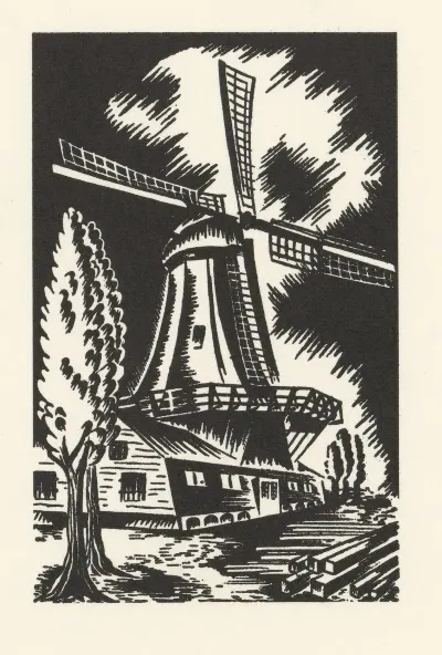 Kerst En Nieuwjaarswens Voor 1950 1951 Van Polak Schwarz