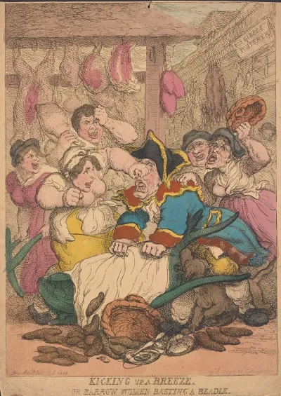 Kicking Up A Breeze Or Barrow Women Basting A Beadle