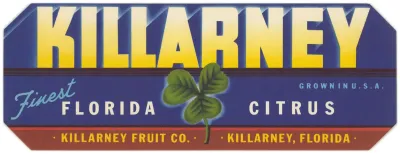 Killarney Citrus Label
