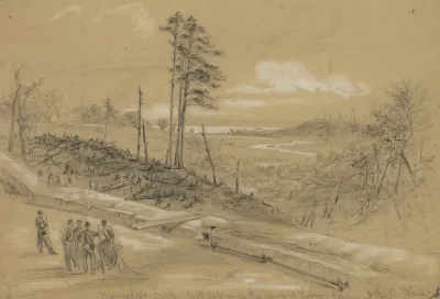Kimmidges Creek Left Defence Of The Camp At Harrisons Landing