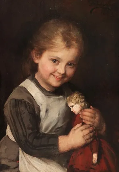 Kind Mit Puppe