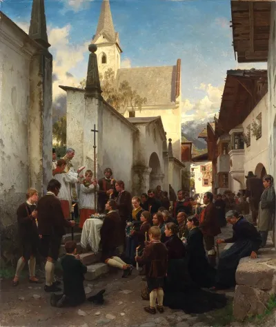 Kinderbegrabnis In Passeier Tirol