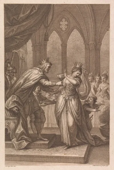 King Alboin Forcing Rosamund To Drink From The Skull Of Her Murdered Father Cunimund King Of The Gepids