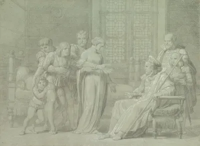 King Charles Viii Of France With The Dying Gian Galeazzo Sforza At Pavia
