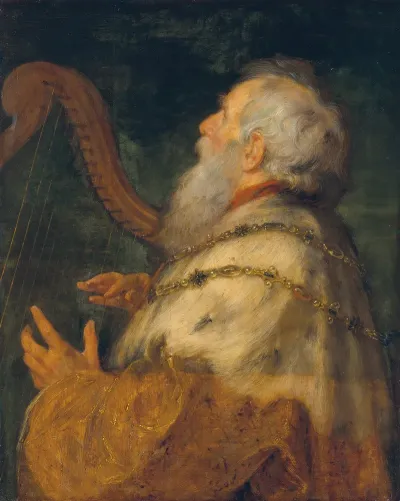 King David Playing The Harp 3