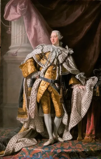 King George Iii In Coronation Robes