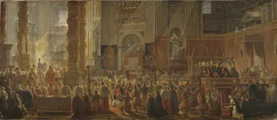 King Gustav Iii Attending Christmas Mass In 1783 In St Peters Rome