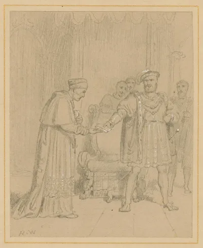 King Henry Viii Iii 2 King Henry Giving The Packet To Cardinal Wolsey