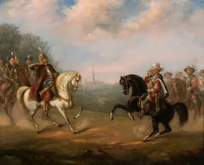 King John Iii Sobieski Meets Emperor Leopold At Vienna
