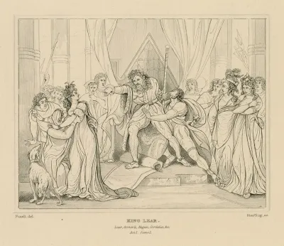King Lear Lear Goneril Regan Cordelia C Act 1 Scene 1