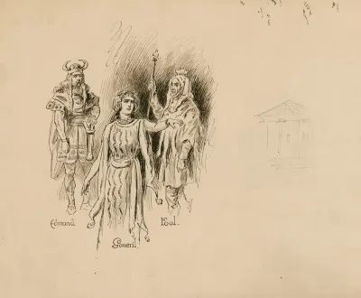 King Lear Studies For The Characters Edmund Goneril And Fool