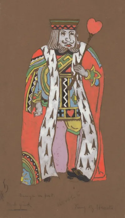 King Of Hearts Costume Design For Alice In Wonderland 1915