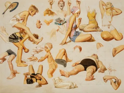 King Of The Beach The Saturday Evening Post Cover Study