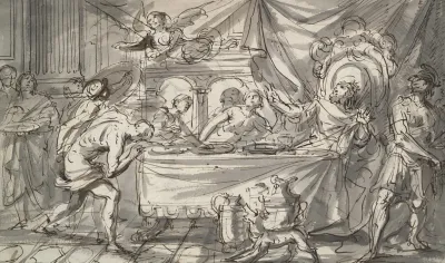 King Phineus Harassed By The Harpies