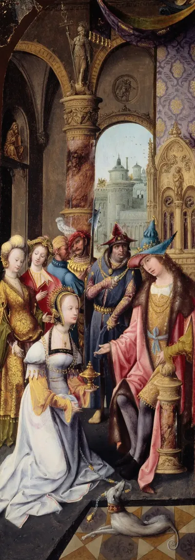 King Solomon Receiving The Queen Of Sheba