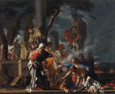 King Solomon Sacrificing To The Idols 2