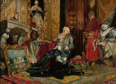 King Stanislaw August Poniatowski In Petersburg