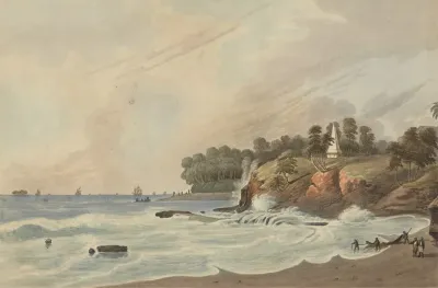 Kings Cliff And Rat Island Fort Marlborough Benkulen Sumatra 1799