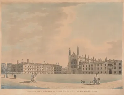 Kings College The Chapel And Clare Hall In The University Of Cambridge