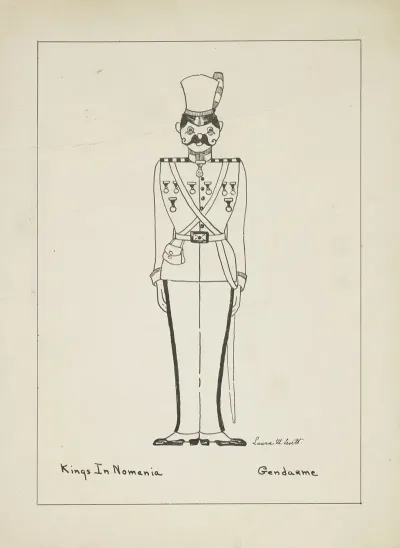 Kings In Nomania Gendarme Miliitary Uniform