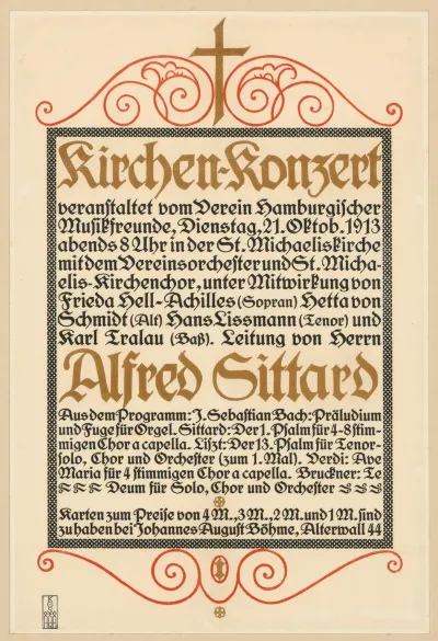 Kirchen Konzert Veranstaltet Vom Verein Hamburgischer Musikfreunde