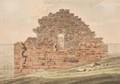 Kirkeruin Pa Gronland Illustration Til W A Graah Undersogelsesrejse Til Ostkysten Af Gronland 2